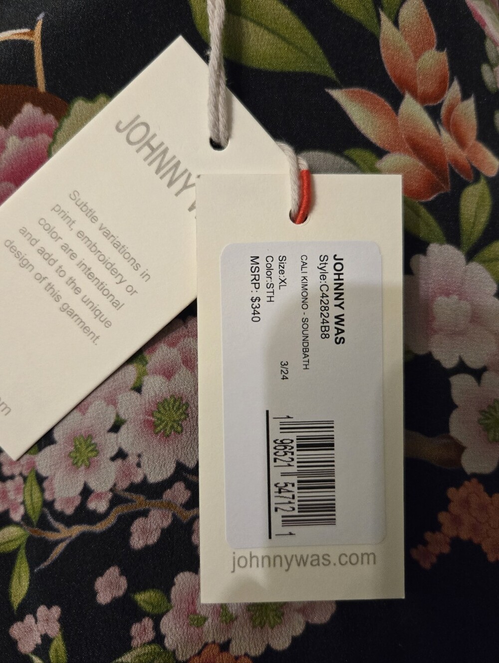 Johnny Was Duster Size XL - Picture 7 of 9